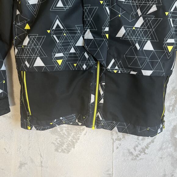 Obermeyer Jacket Teen LARGE (14-16) Black Snow Ski Grow Hooded Quilted Insulated - Picture 2 of 9